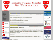 Tablet Screenshot of kwzc.zwemclub.be